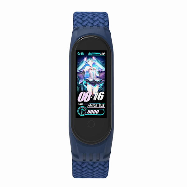 Clod Blue Clod Blue -yhteensopiva Xiaomi Mi Band 5 / 4 / 3 / Huami -rannekkeen kanssa, Koko: s