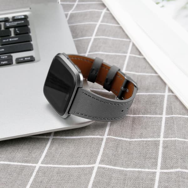Grå Grå Reim kompatibel med Fitbit Versa 2 / Fitbit Versa / Fitbit Versa Lite