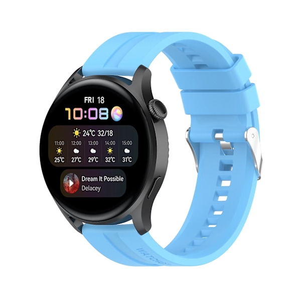 Himmelblå Himmelblå kompatibel med Huawei Watch 3 / 3 Pro Silikonklokkereim