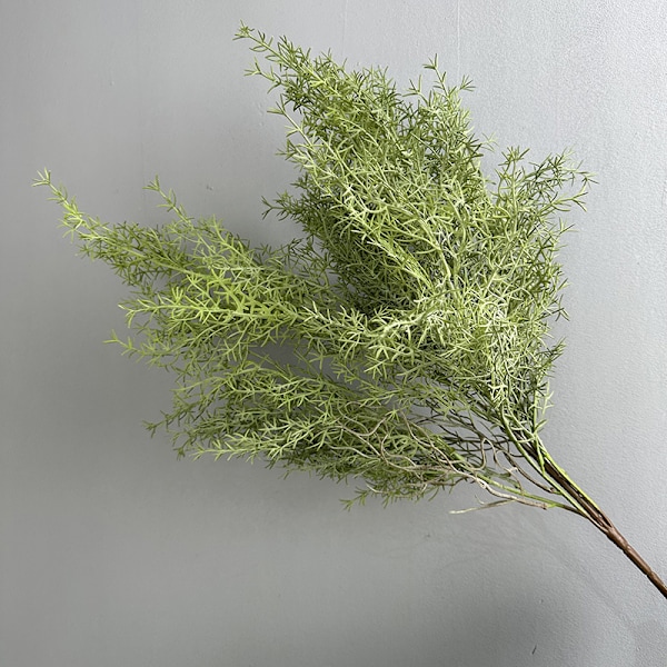 Kunstige grønne planter Korallgress Gullfiskgress Tåkefuru Bregne Bryllupsgangdekor Gray green coral grass
