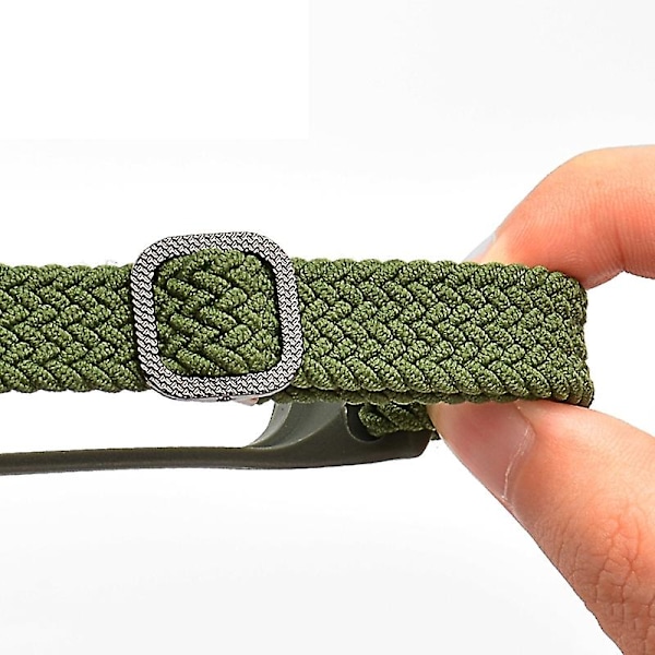 Rød Hvid Rød Hvid kompatibel med Xiaomi Mi Band 6 / 5 / 4 Nylon Flettet Urrem