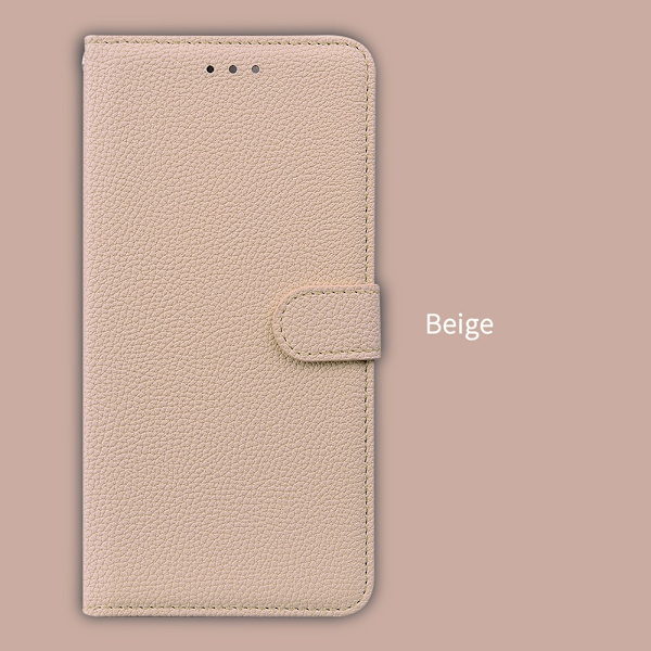 Etui til iPhone 14 Magnetisk Kortplads Lædertekstur Off White