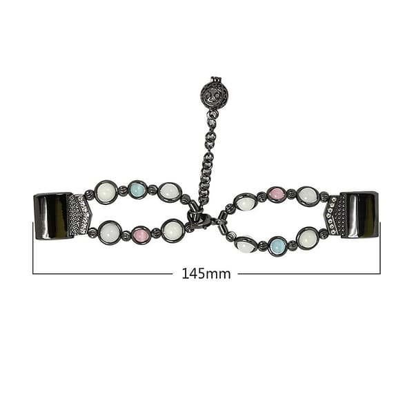 Agat Lysende Perle Urrem kompatibel med Fitbit Charge 5 kompatibel med Fitbit Charge 5