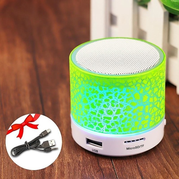 Bluetooth Led Portable Mini Wireless Speaker Player Green
