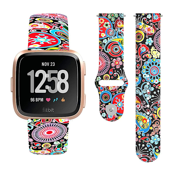 Fargerik Manet Reim kompatibel med Fitbit Versa 2 / Lite