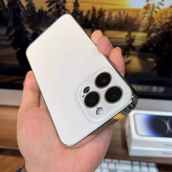 Fodral för iPhone 17 Pro Max Frostat Elektropläterad Linsdetalj Vit Noz24969