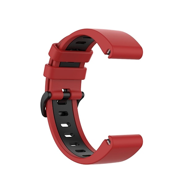 Rød Sort Rød Sort kompatibel med Garmin Fenix 6s rem
