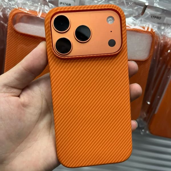 Deksler til iPhone 14 Karbonfibertekstur Magnetisk Oransje Noz33600