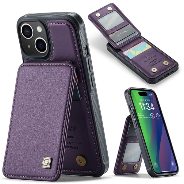 Kotelo iPhone 13:lle, violetti, läppämallinen