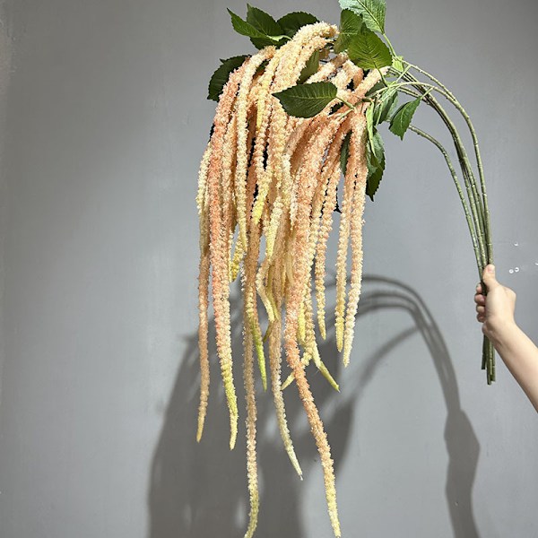 Simuloitu Riisi Häät Rakkaus Kyyneleet Pehmeä Silkki Riippuvat Kattokukat Kodin Sisustus Amaranthus caudatus pure white