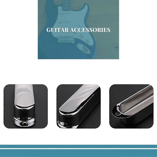 3 stk. Krom Metall Forseglet St Strat Gitar Pickup Deksel 3 Lukkede Single Coil Pickup Deksel For