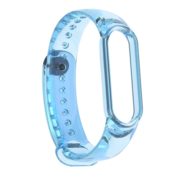 Blå Blå kompatibel med Xiaomi Mi Band 6 / 5 / 4 / 3 Tpu Urrem