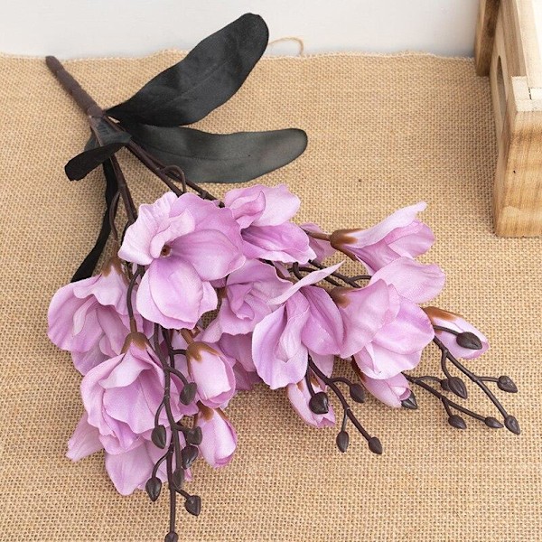 5 Haarukka Simulointi Kimppu Magnolia Kodin Koristelu Kukka Valokuvaus Rekvisiitta Kukka Häät Sisustus Dark purple