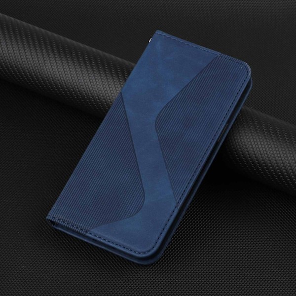Kotelo iPhone 13 Pro Max -puhelimelle, sininen lompakko korttipidikkeellä ja läppäkannella