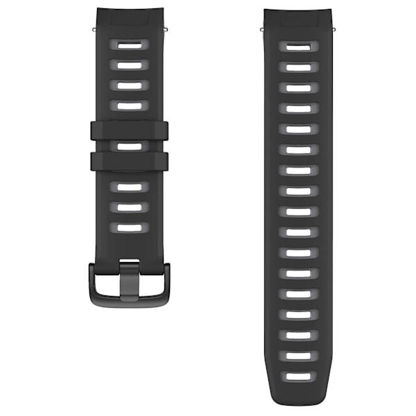 Sort Grå Sort Grå kompatibel med Garmin Instinct Silikone Urrem