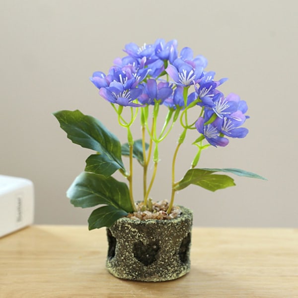 Keinotekoinen kukka, maisemointi, pieni puu, ruukkukasvi, hortensia, bonsai toimistoon White