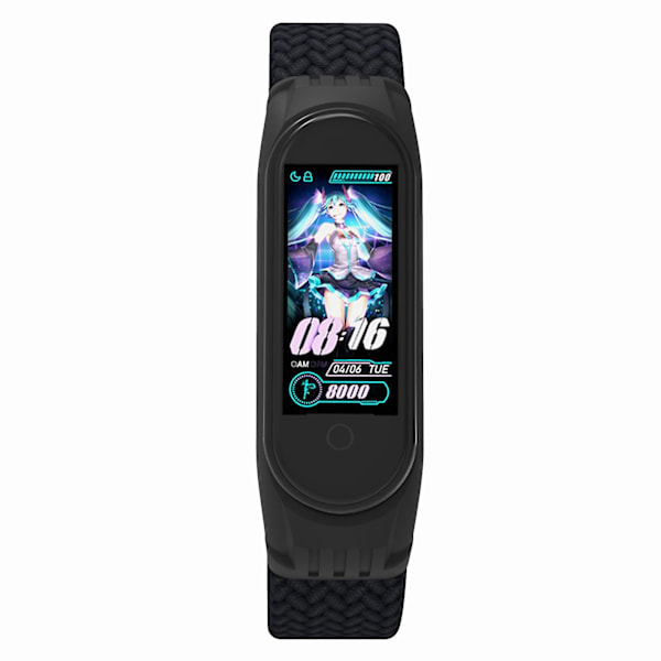 Svart Svart kompatibel med Xiaomi Mi Band 5 / 4 / 3 / Huami Armband, Storlek:s