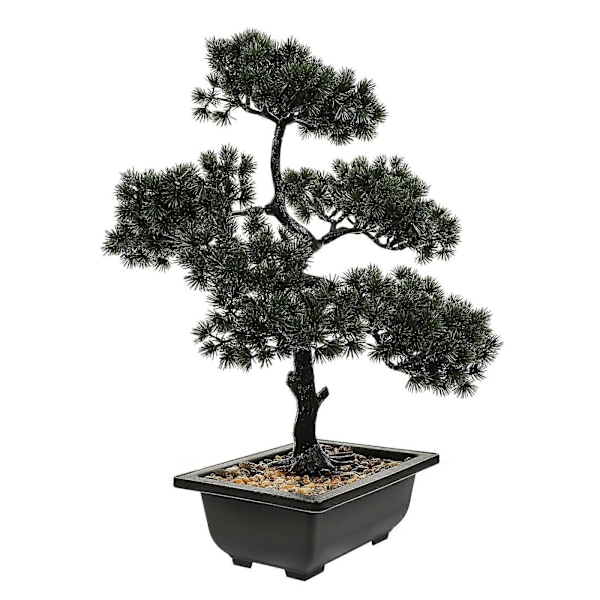 Store røde ornamenter Kunstig furu Bonsai Kunstige planter Dekor Falske trær