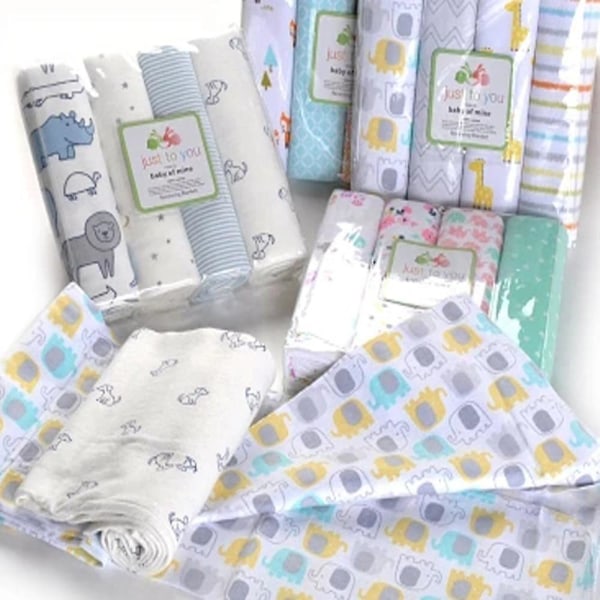 Cotton Baby Swaddles-mjuka nyfödda filtar BB