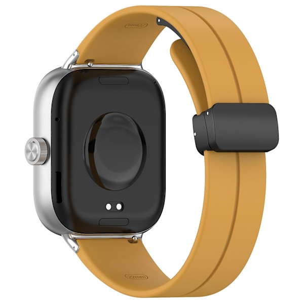 Gul Gul Magnetisk Spenne Silikonrem kompatibel med Xiaomi Mi Band 8 Pro