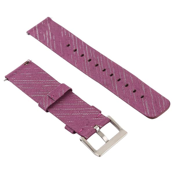 Mörk Röd Anvas Armband kompatibelt med Fitbit Versa / Versa 2