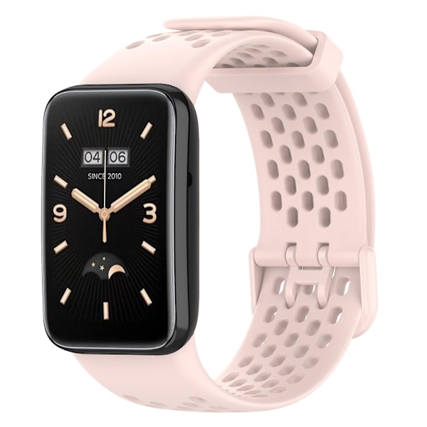 Vaaleanpunainen TPU-kellonranneke, yhteensopiva Xiaomi Mi Band 7 Pron kanssa