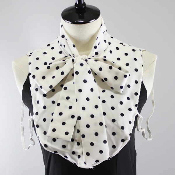 Dame falsk krage Avtakbar halv sløyfe skjorte Business Wear In White background