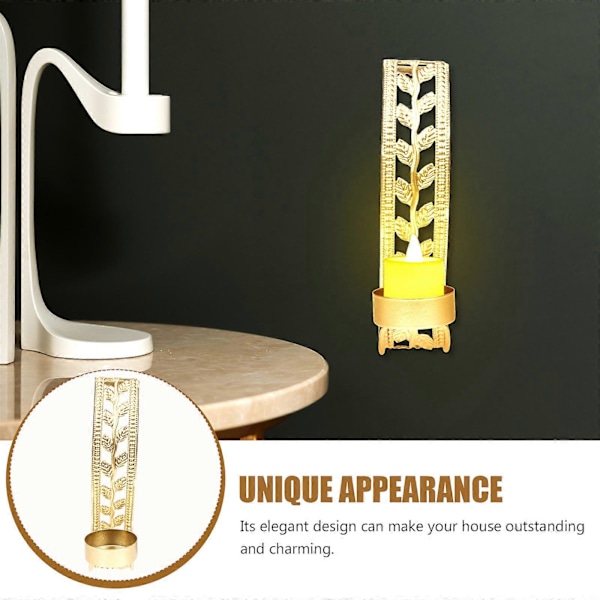 Hul Metall Vegglampe Lysestake - Hjemmeinnredning