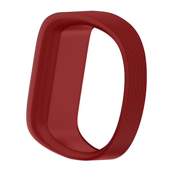 Rött silikonarmband kompatibelt med Garmin Vivofit Jr, Storlek: Small