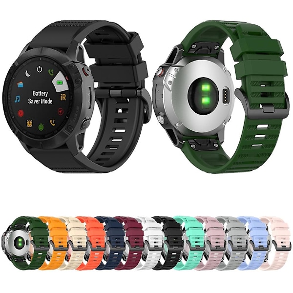 Silikonarmband kompatibelt med Garmin Instinct 2 Solar
