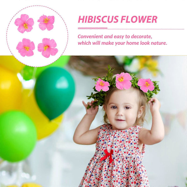 20 KPL Havaiji Koriste Havaijilaiset Hibiskuskukat Simuloidut Hibiskuskukat Väärennetyt Hibiskuksen Terälehdet Hibiskuskukan Pää