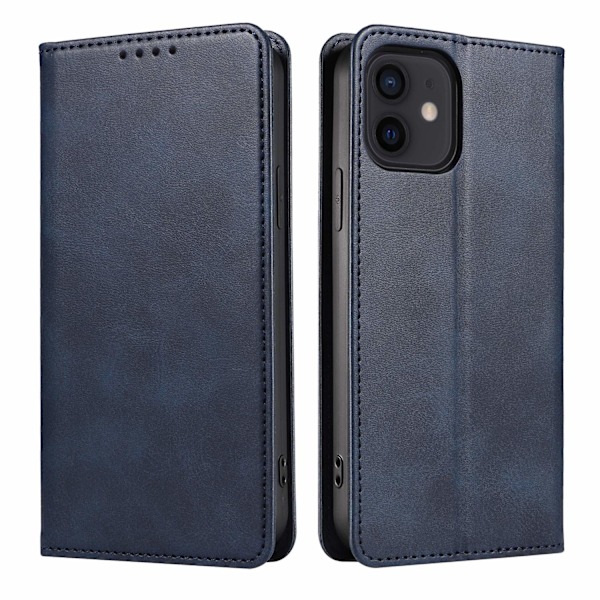 Etui til iPhone 15 blå Magnetisk Wallet med Kortholder Flip