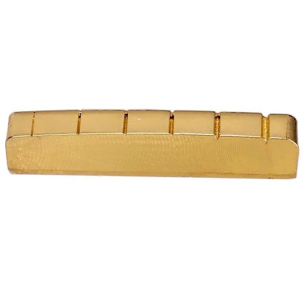 6 Strenger 43mm Messing Slisset Mutter for Elektrisk Gitar Reservedeler Reparasjonstilbehør