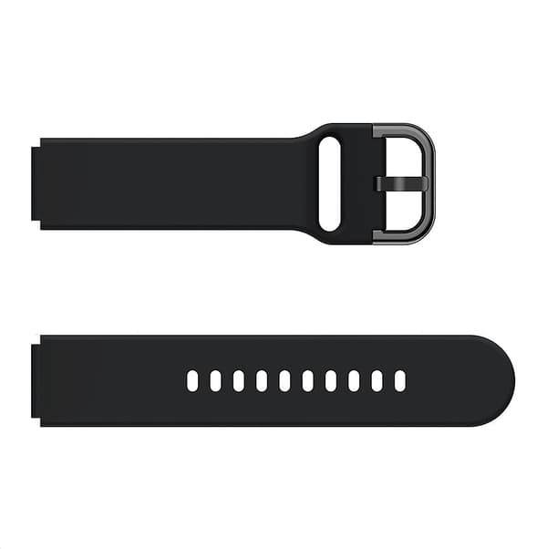 Sort Sort kompatibel med Xiaomi Mi Watch Silikone Urrem