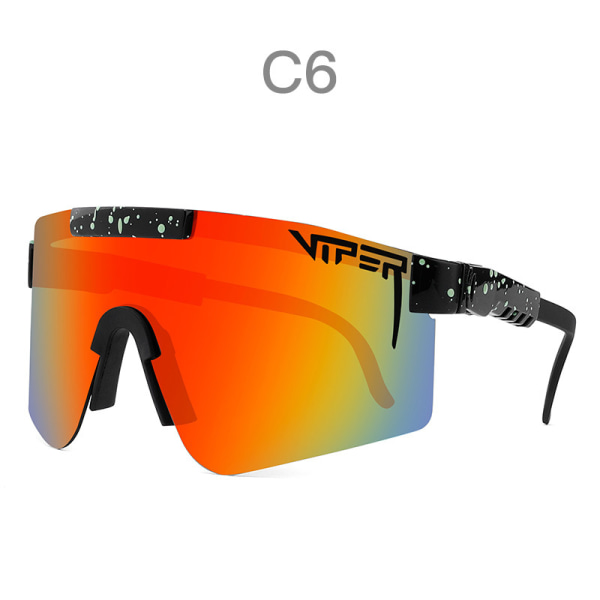 Cykelsolglasögon Färgglada solskydd galvanisering Real Film Polarized Solglasögon Sportglasögon C06