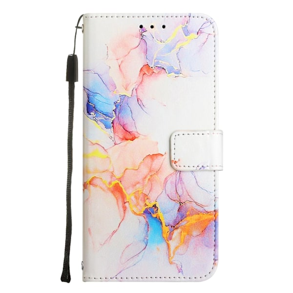 Etui til iPhone 13mini Galaxy Marmor Hvid Marmor Flip Magnetisk Tegnebog med Kortholder