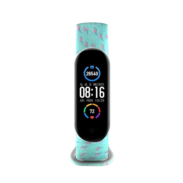 Flamingo Flamingo yhteensopiva Xiaomi Mi Band 5 Tpuwatchbandin kanssa