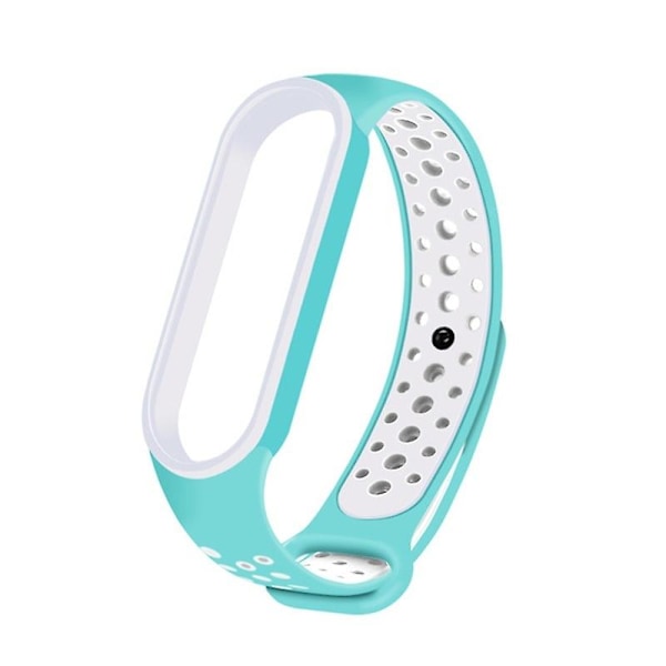 Mintunvihreä Valkoinen Mintunvihreä Valkoinen yhteensopiva Xiaomi Mi Band 6 (ca8856) Silikoni Ranneke