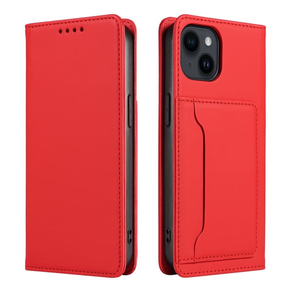 iPhone 13 punainen Soft-Touch Flip -kotelo