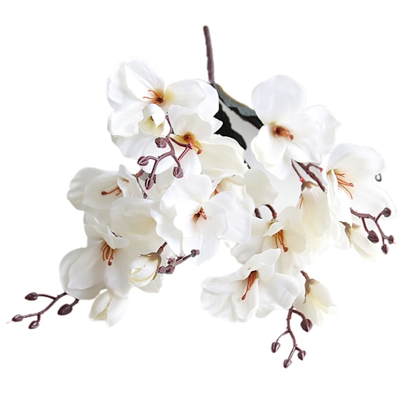 1 Bukett Konstgjord Gladiolus Landskapsarkitektur Bordsdekorationer Faux Sidenblomma Vardagsrum Simuleringsväxt för Trädgård White