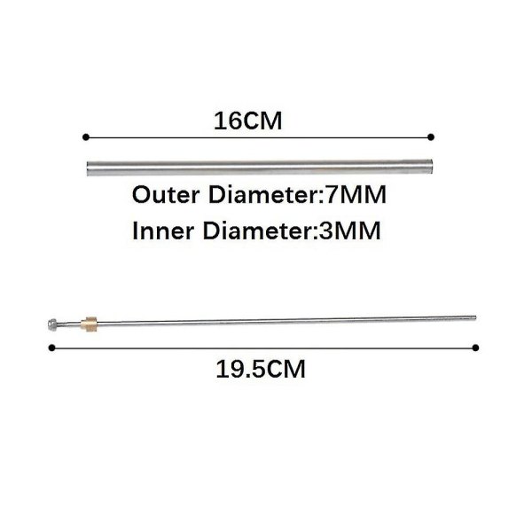 Ny rörledningsenhet 3 mm skeppsaxel kompatibel med Feilun Ft012 2,4 g borstlös Rc