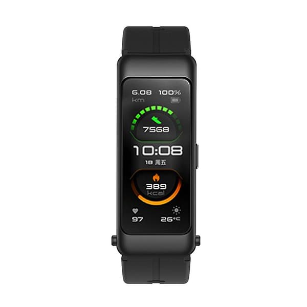 Sort Sort kompatibel med Huawei Talkband B6 Silikone Urrem