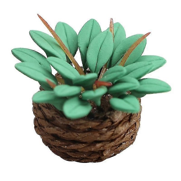 1/12 Miniatyrblommor Simulering Mini Hängande Korg Lerkruka Tillbehör