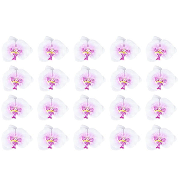 20 st Bröllopsbuketter Falsk Phalaenopsis Blomma Konstgjord Phalaenopsis Blomma Bröllopsdekor