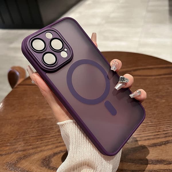 Fodral för iPhone 17 Pro Frosted Magnetic Purple Noz26445