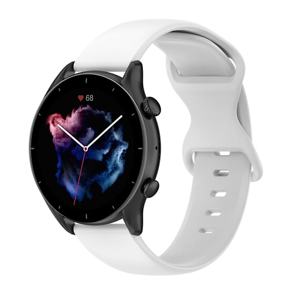 Vit Vitt Silikon Armbandsrem kompatibel med Xiaomi Mi Watch Color 2
