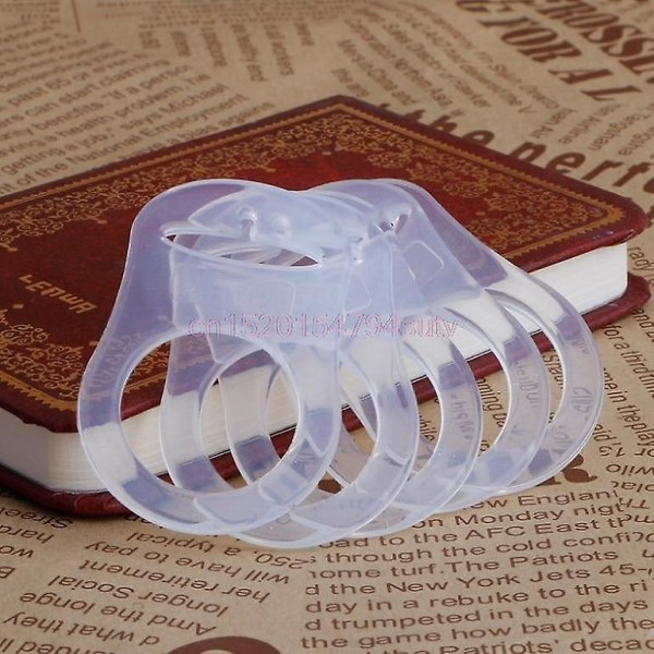 Baby Dummy Napphållare Clip Adapter Ring Silikonknapp Transparent