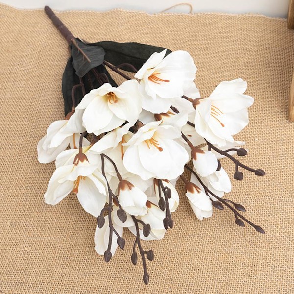 5 Haarukka Simulointi Kimppu Magnolia Kodin Koristelu Kukka Valokuvaus Rekvisiitta Kukka Häät Sisustus Dark purple