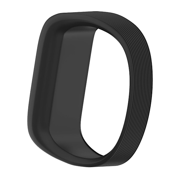 Sort Sort Silikonearmbånd kompatibelt med Garmin Vivofit Jr, Størrelse: Lille