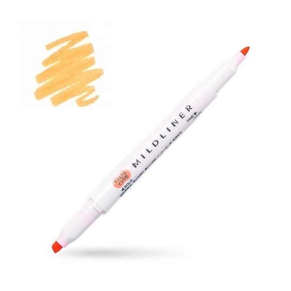Mildliner Double Headed Highlighter / Marker Pen Ornage4